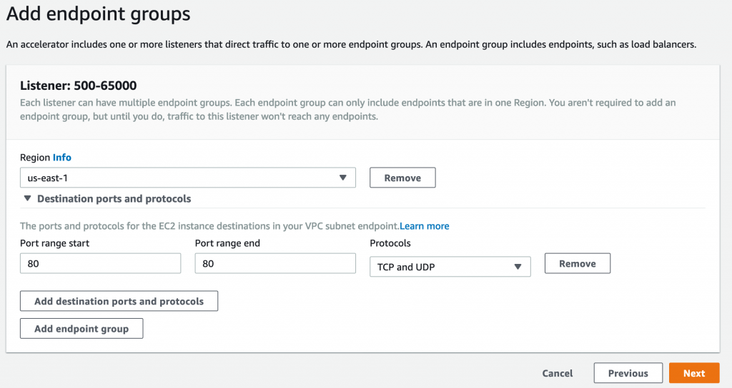 Endpoint Groups Configurations