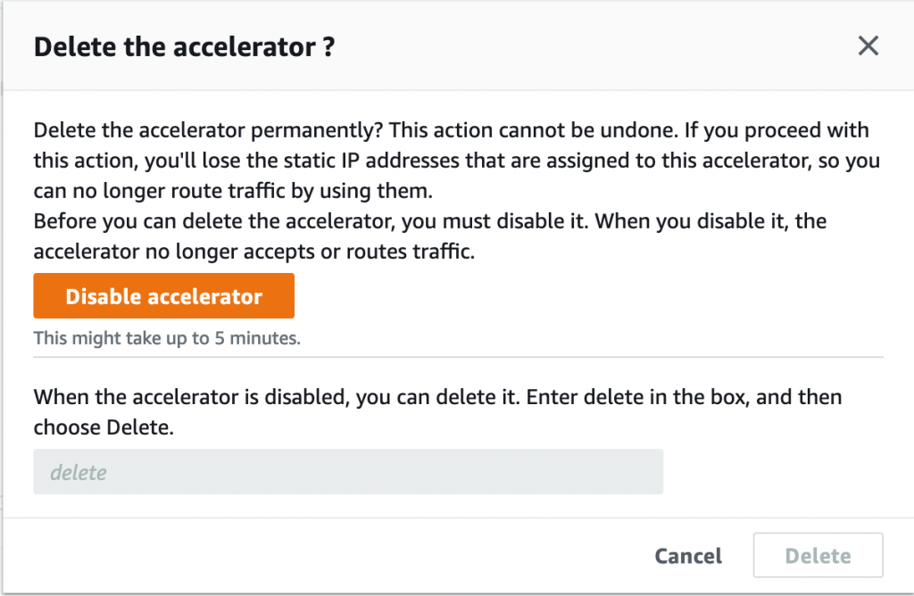 Delete Accelerator