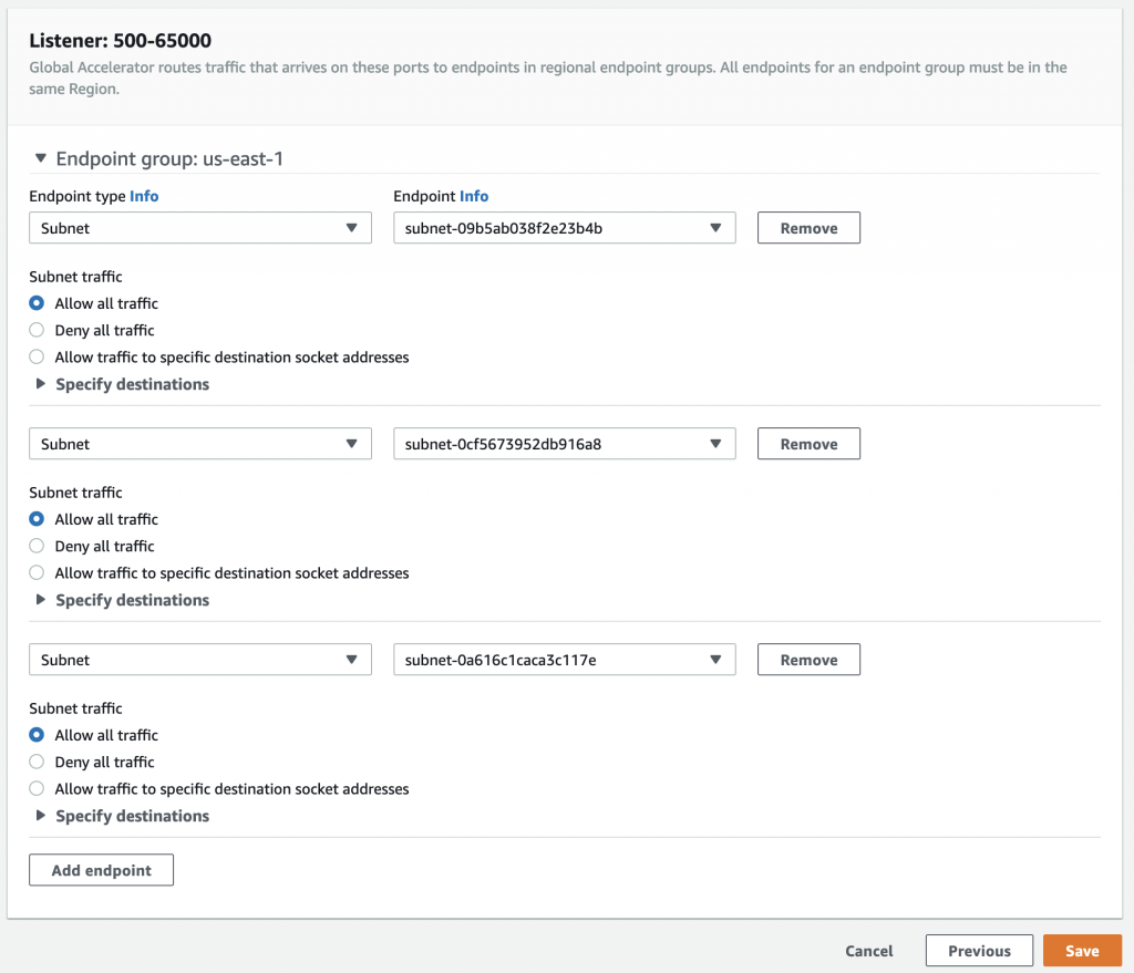 Endpoint Configuration