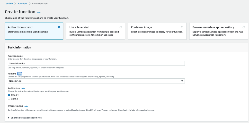 Create Lambda Function