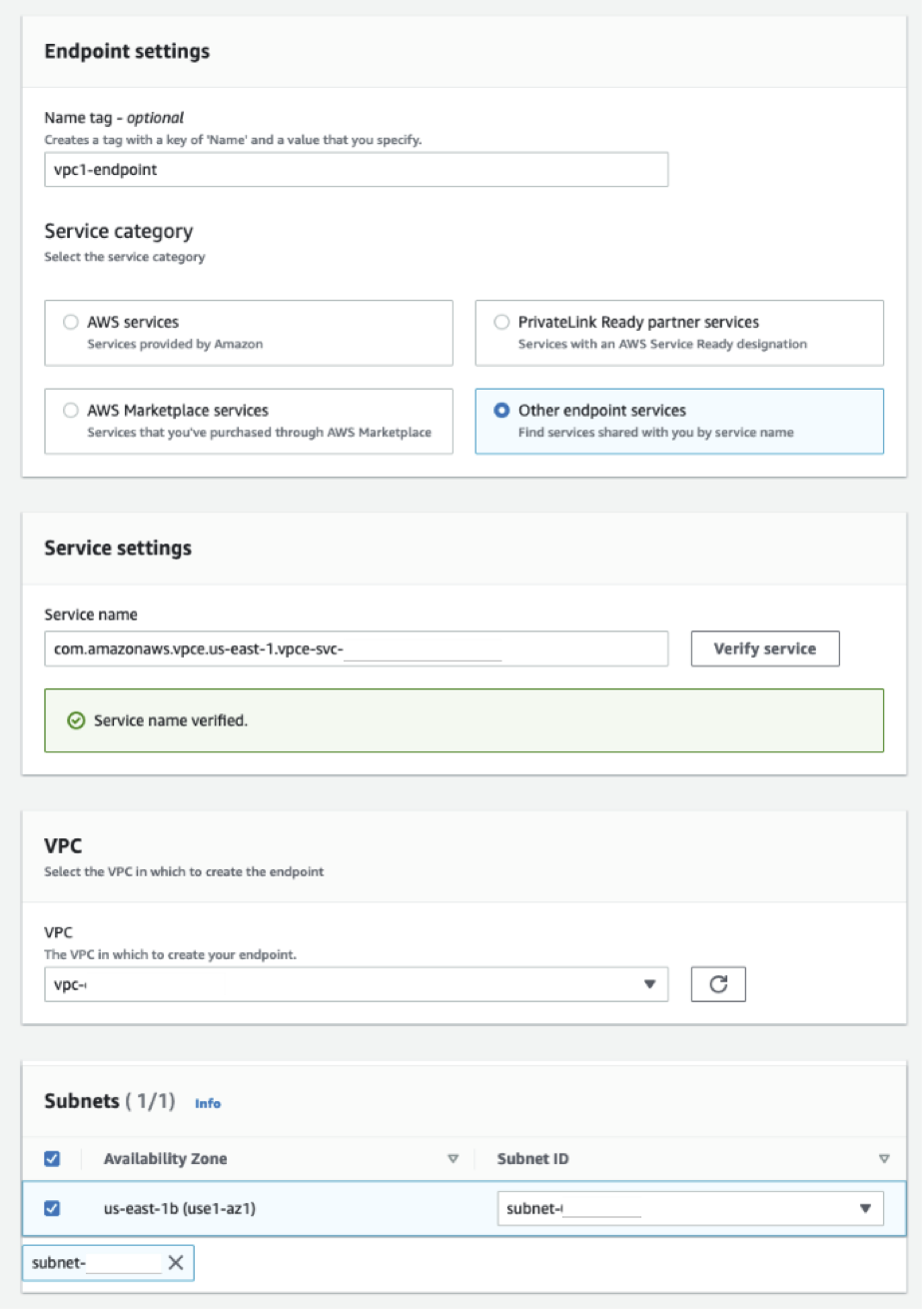 Configuring the GWLB VPC Endpoint