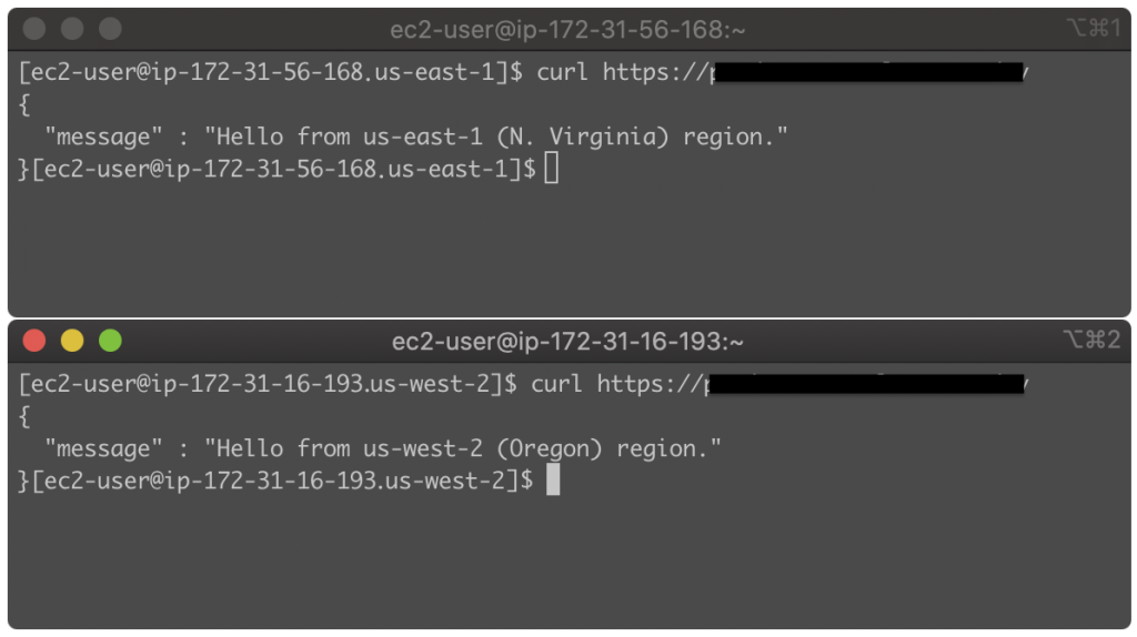 Client request are served from the closest Region