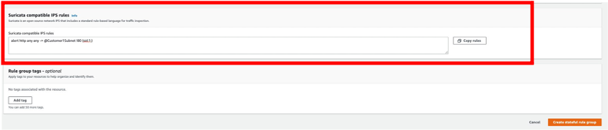 Reviewing the Suricata rule string with the IP set reference variable