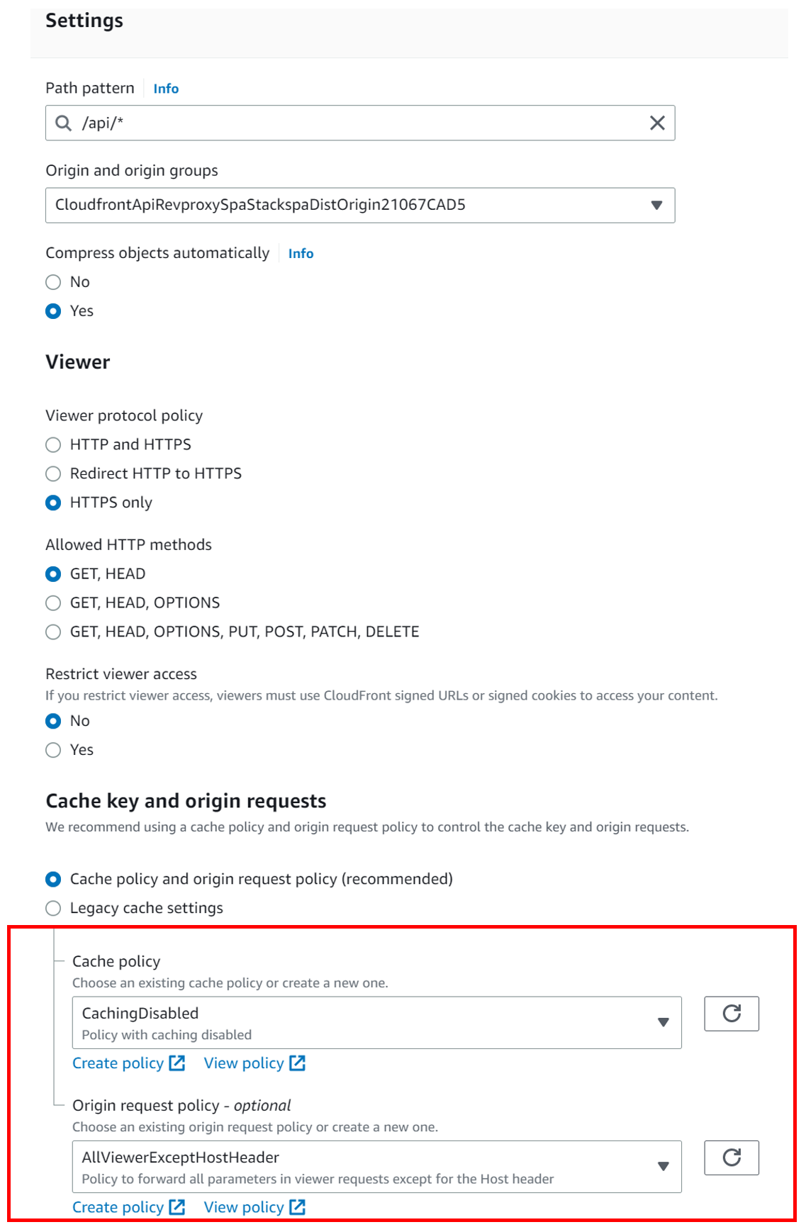 Figure 6. Figure showing configured properties on additional behavior.