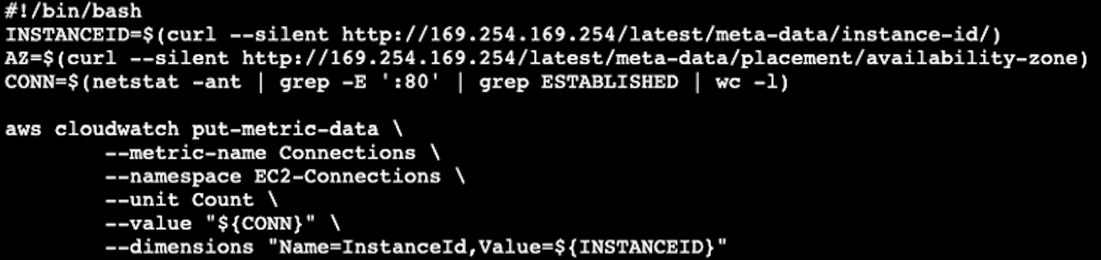 publish custom metrics