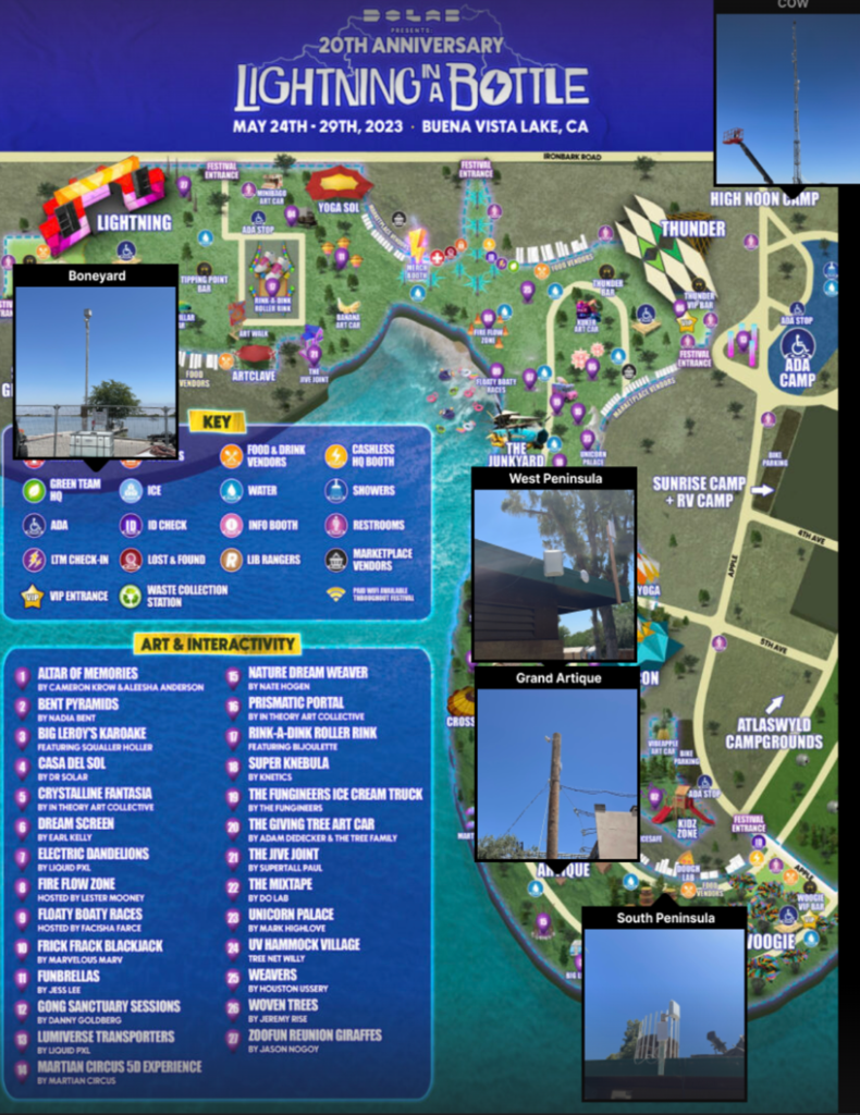 Final deployment locations for the radio units