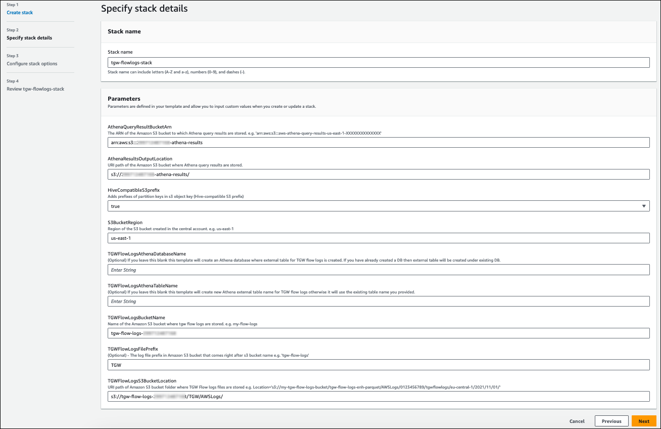 CloudFormation Stack details