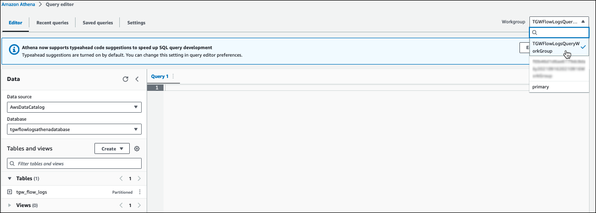 Amazon Athena Workgroup