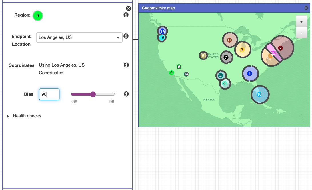 Adjusting bias for endpoint location using Local Zones in Amazon Route53 Traffic Flow