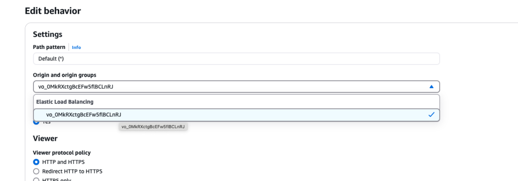 Update the origin to the new VPC origin