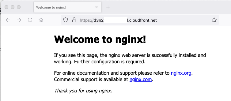 Deploy a CloudFront application with a Nginx Server Integration