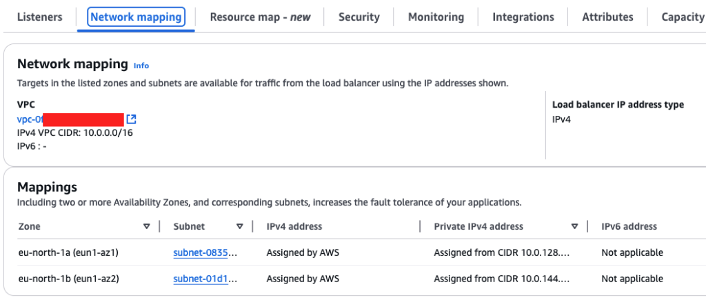 Figure 7: NLB mappings