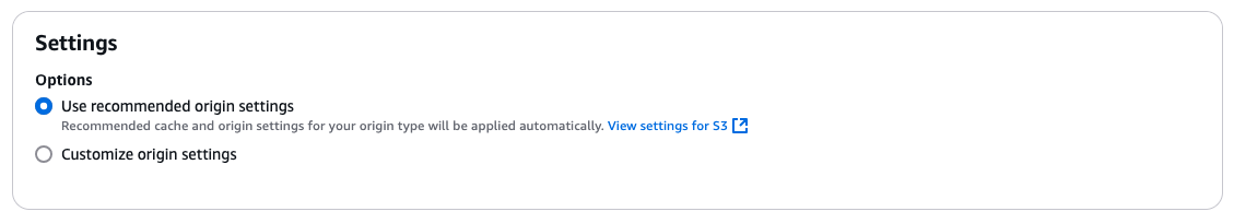 CloudFront SaaS Manager - Origin Settings