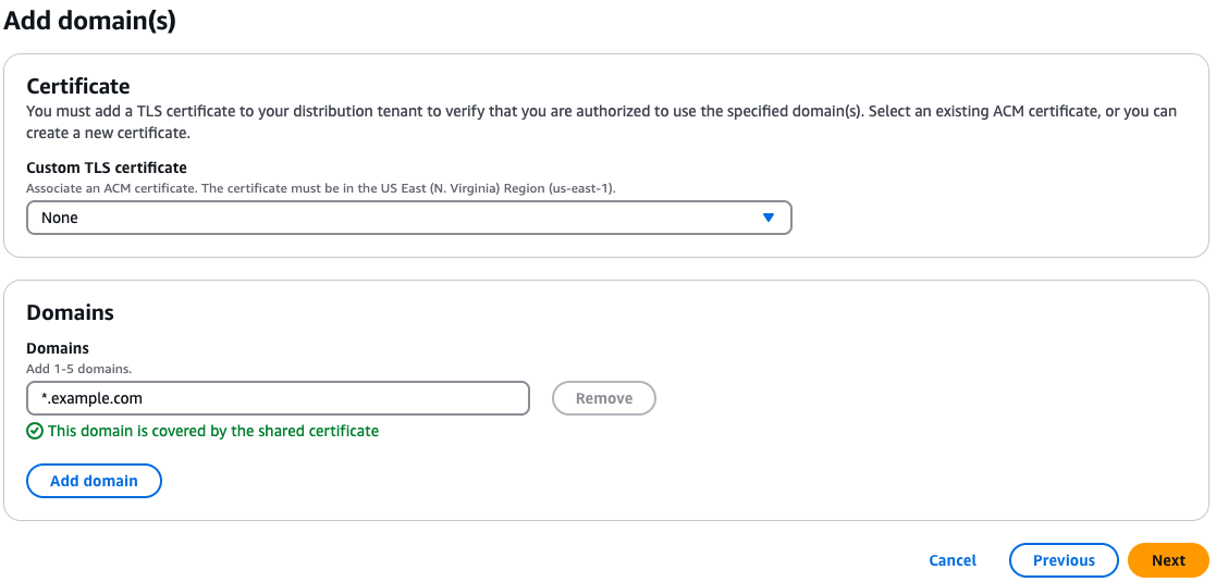 CloudFront SaaS Manager - Pooled Tenant