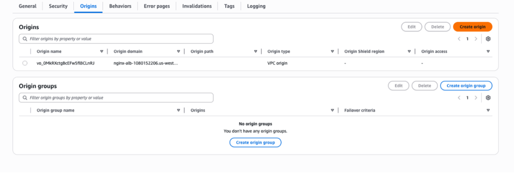 Attach IPv6 origin to CloudFront distribution