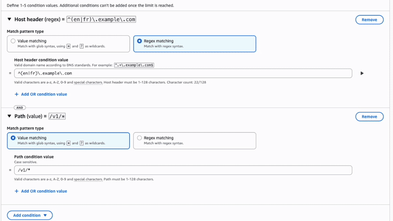 Regex syntax tester to confirm validity of Regex expressions on conditions