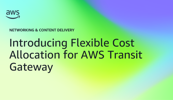 Introducing Flexible Cost Allocation for AWS Transit Gateway