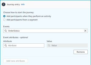 Pinpoint Journey entry