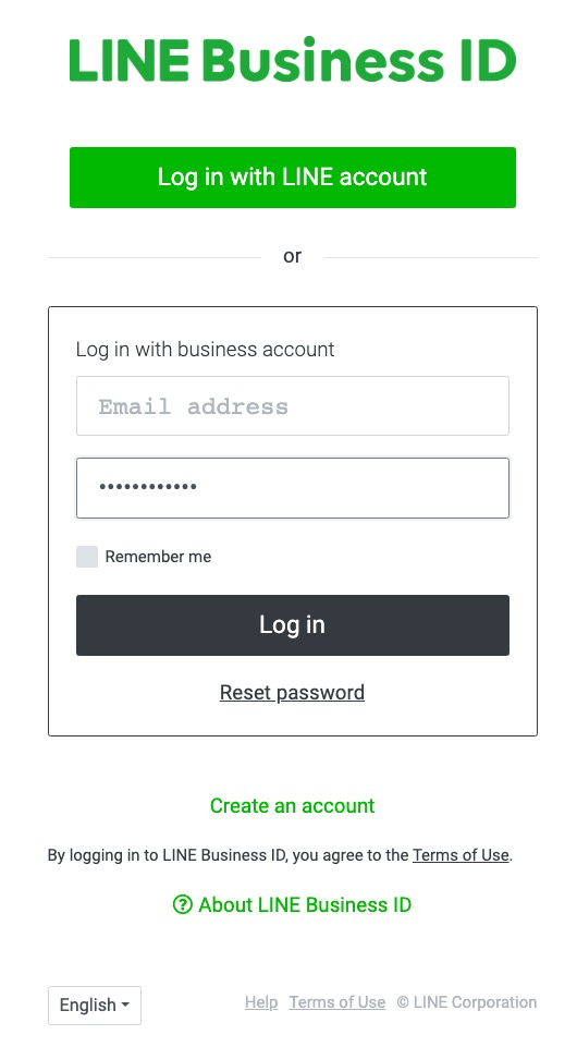 Login to Line account