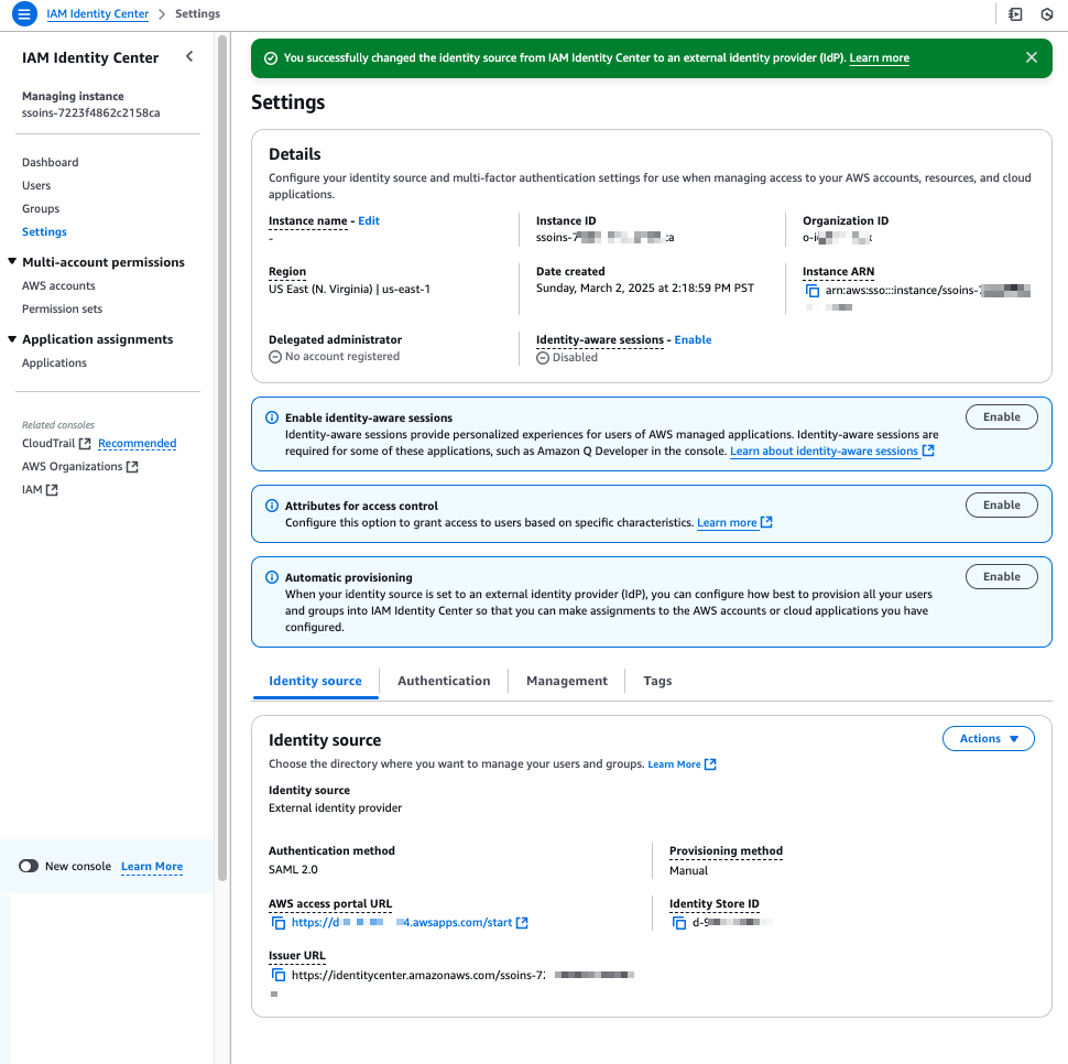 IdC Automatic provisioning