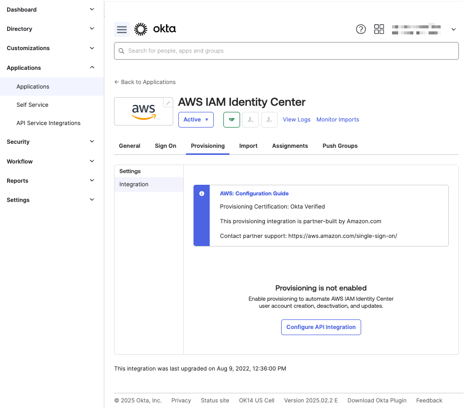 Configure API Integration