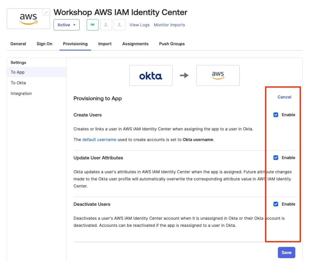 Update User Attributes and Deactivate Users