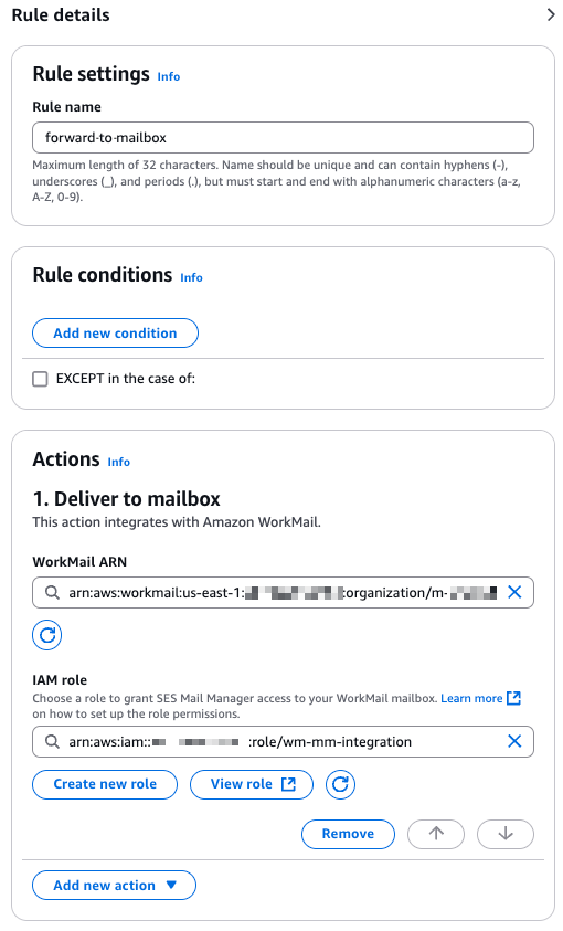 Rule 2 - forward-to-mailbox