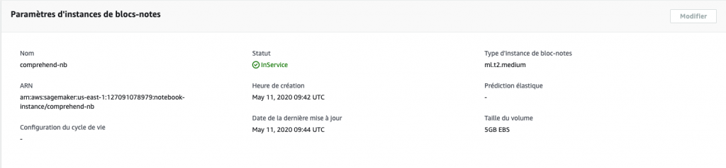 Console-parametre- Sagemaker