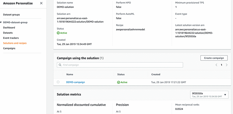 AWS-Personalize-Precision-Evaluation