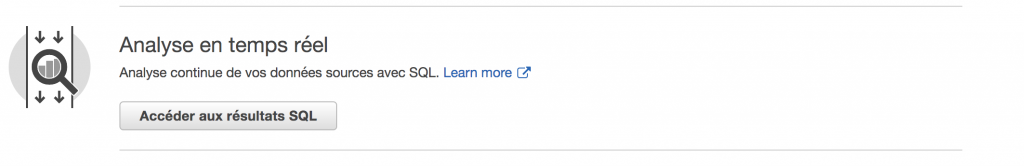Amazon Kinesis - Résultats SQL