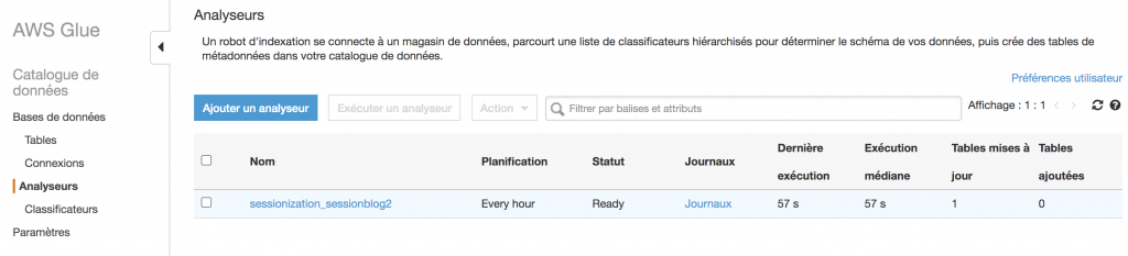 AWS GLue - Choix d'analyseur