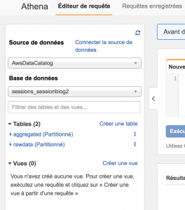 Amazon Athena - Choix de tables