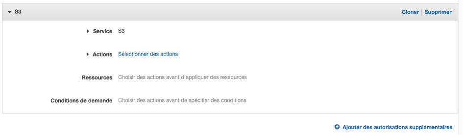 Figure 2: Sélectionnez le service S3.