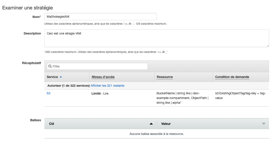 Figure 13 : Examiner une stratégie