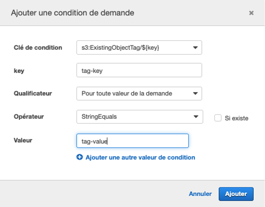 Figure 8 : Condition de demande insérée.