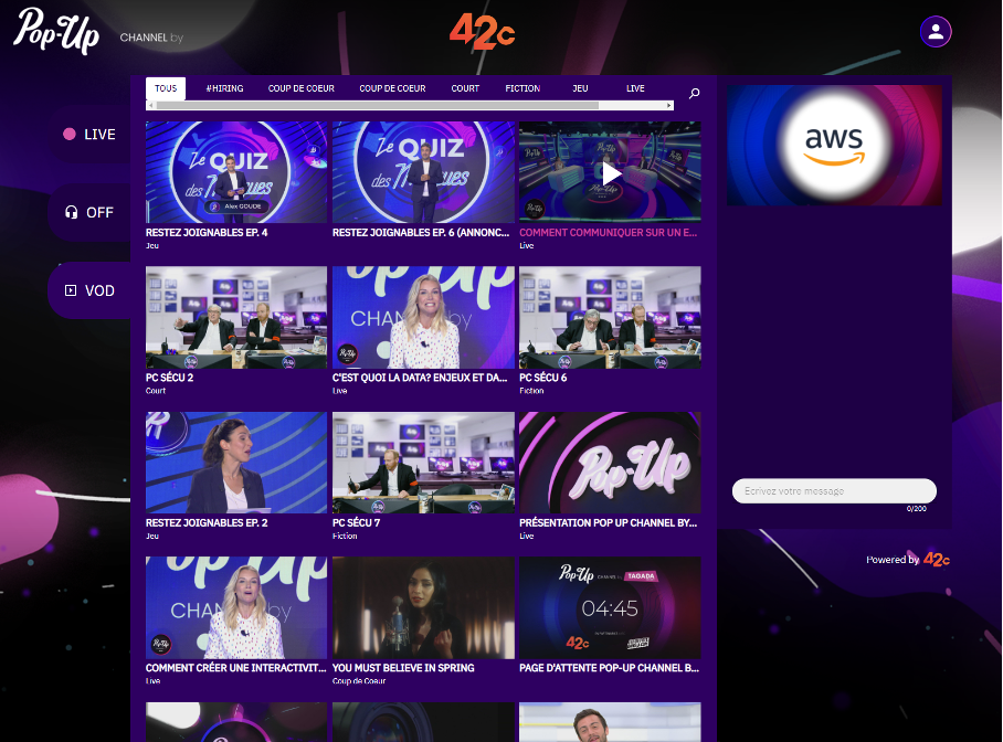 Tagada channel video on demand