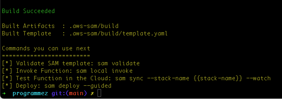 SAM build est réussi