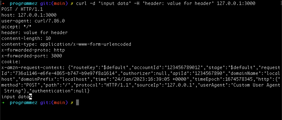 je teste mon packaging SAM en local