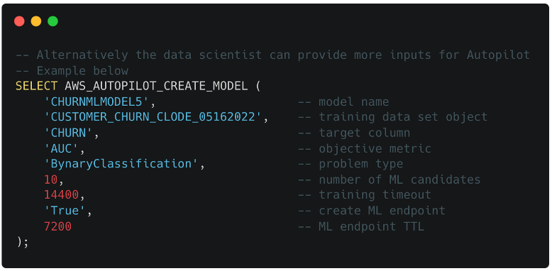 Création d’un modèle de prévision d’attrition directement en SQL depuis Snowflake