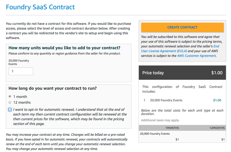 Foundry SaaS contract