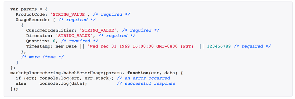 post multiple metering records code