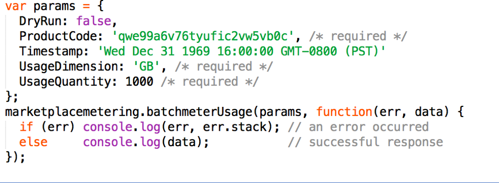 send invididual metering record code