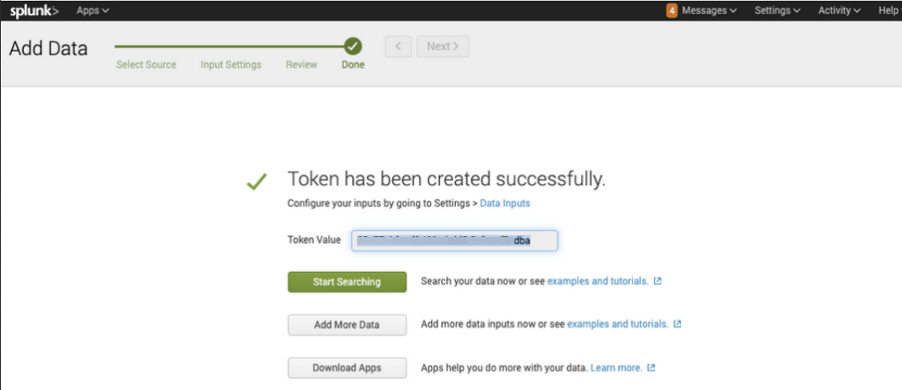 token creation screenshot