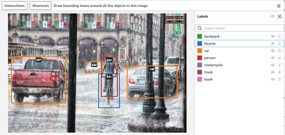 Bicycle annotated by user