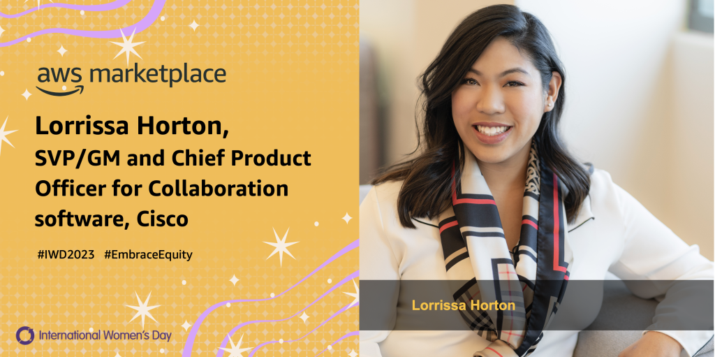 Lorrissa Horton IWD2023 EmbraceEquity International Womens Day AWS Marketplace