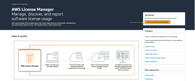 License manager console