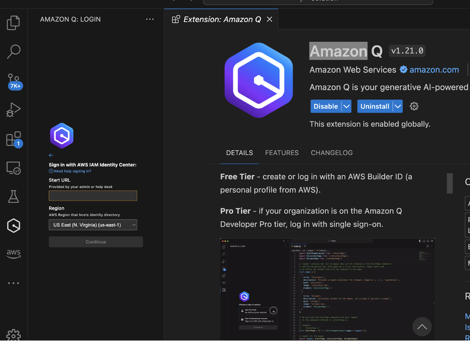 Authenticate with IAM Identity center through IDE