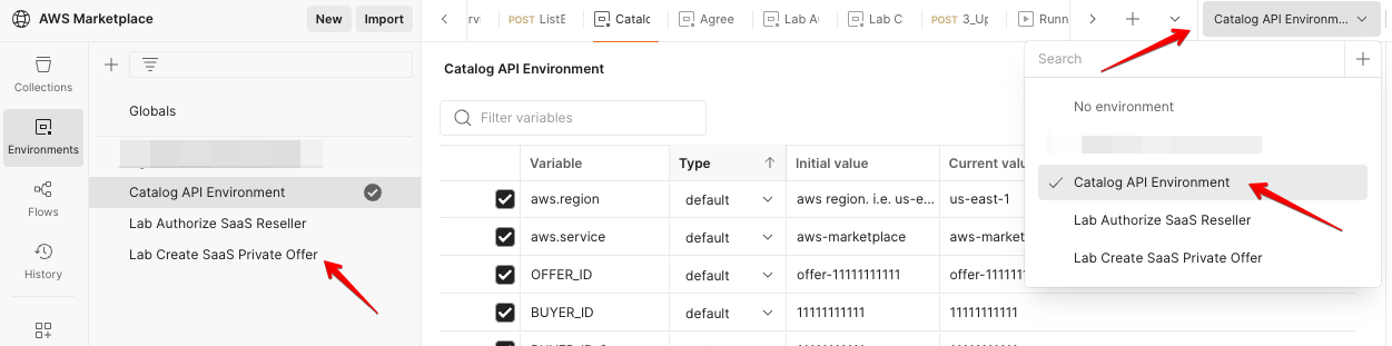 Configure Postman Environment