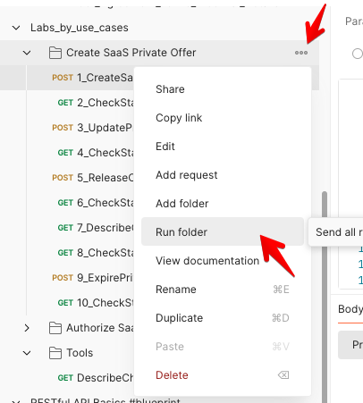 Run whole lab by using Run folder