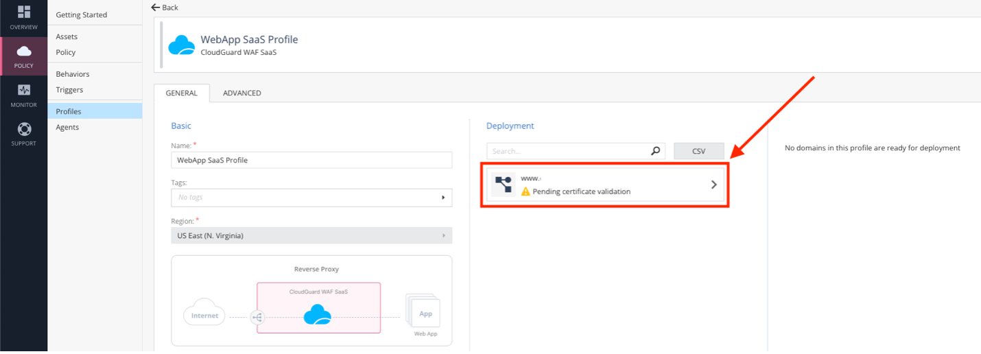 This image talks about following instructions to prove ownership by adding a CNAME record with the provided name and value in your DNS configuration.